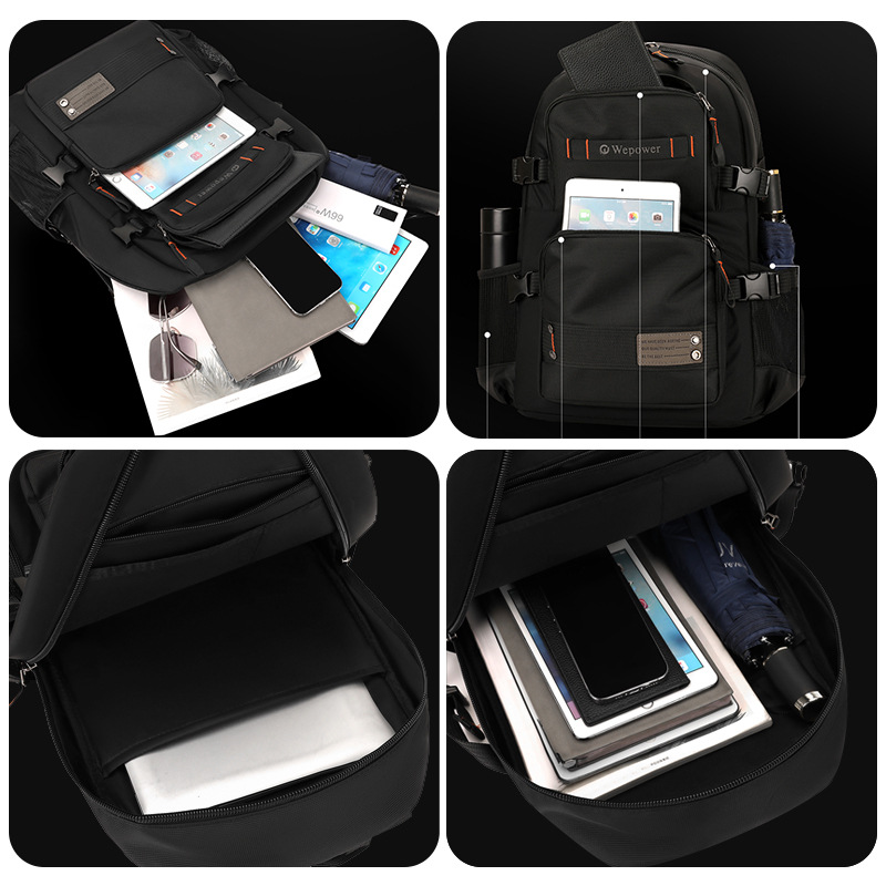 WEPOWER nueva mochila de ocio de negocios de gran capacidad mochila de viaje al aire libre mochila de computadora de viaje