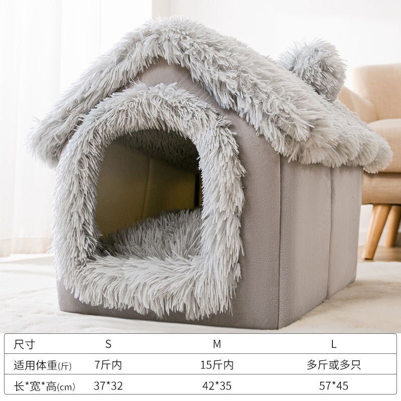 源头工厂猫窝狗窝房子型猫咪窝可拆洗封闭式保暖狗狗窝宠物窝批发|undefined