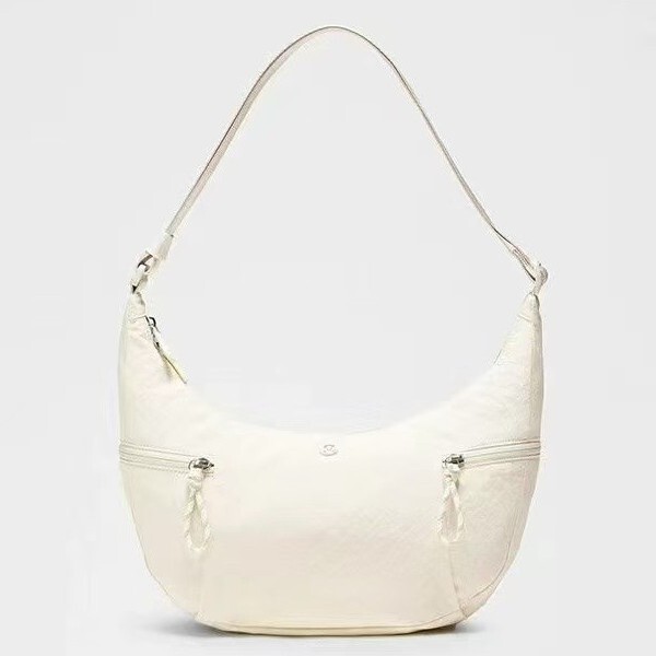 Lulu Horn-Shaped Dumpling Bag Single Shoulder Crossbody Sports Crescent Underarm Bag Large Capacity Minimalist Lightweight Casual New Moon
