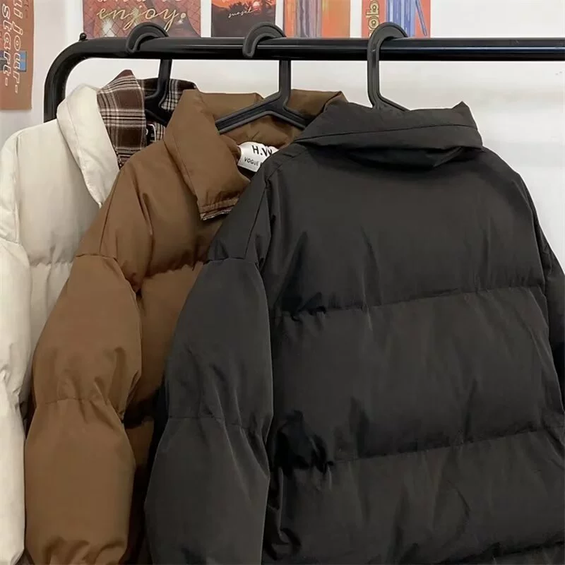 Winter down jacket for leisure, increased thickness, American style, oversize