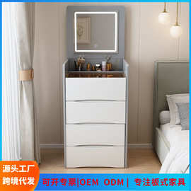 dressing table梳妆台现代简约多功能翻盖斗柜收纳柜一体化妆桌柜