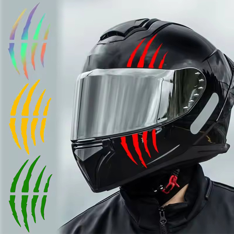 Monster Ghost Claw Scratch Sticker Personalisierte Kreative DIY Offroad Motorrad Helm Dekoration_voghion.com