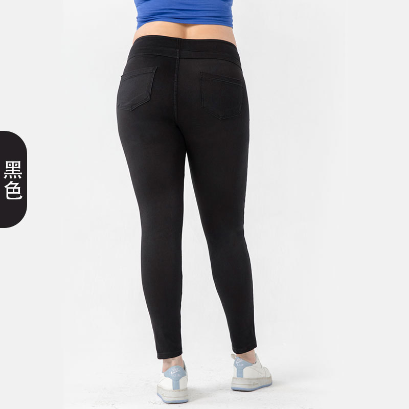 Europa y América caliente nuevo extendido más tamaño yoga fitness jeans cintura alta cadera bolsillo deportes pantalones Casuales