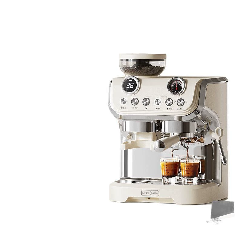 Кофемашина Stelang AC-517ED, всё-в-одном «bean-to-cup», обновлённый двухдисплей для вспенивания молока