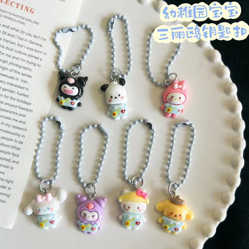 594 Super Q Kindergarten Sanrio Keychain Schoolbag Pendant Little Red Riding Book Same Cartoon Cute Girlfriend Gift