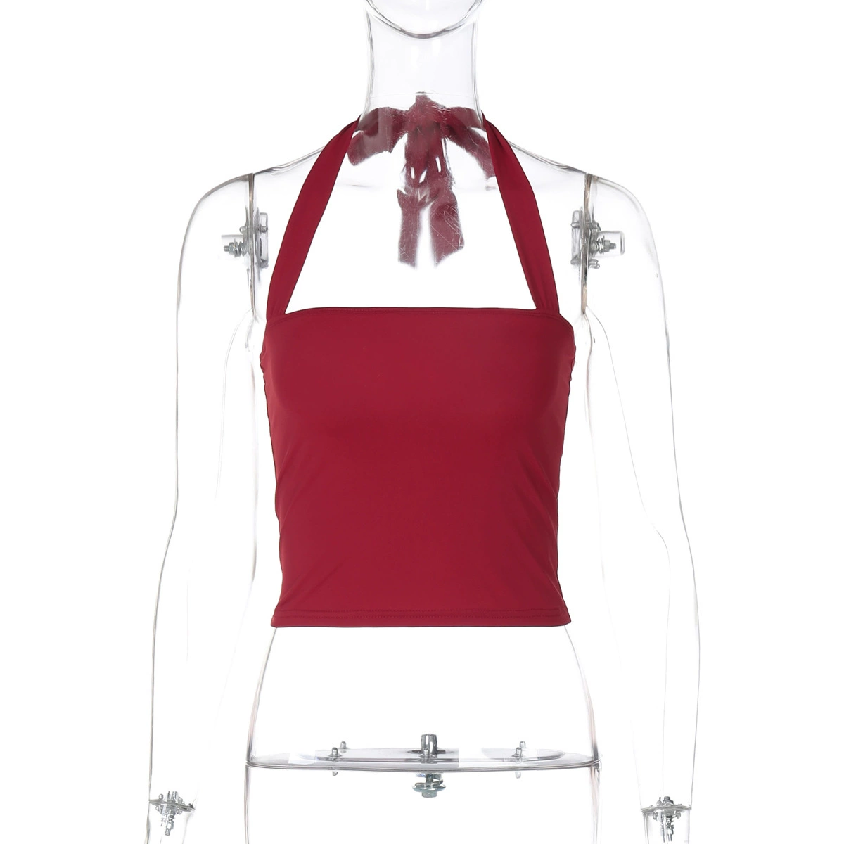 Платье-одежда с halter wrap однотонное для женщин, 86% нейлон 14% спандекс, облегающий силуэт лето 2026