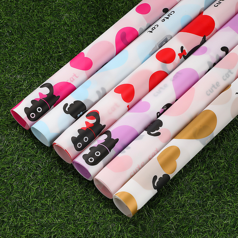 跨境专供新款鲜花包装纸花店花艺用品礼品包装纸花卉花束包花材料