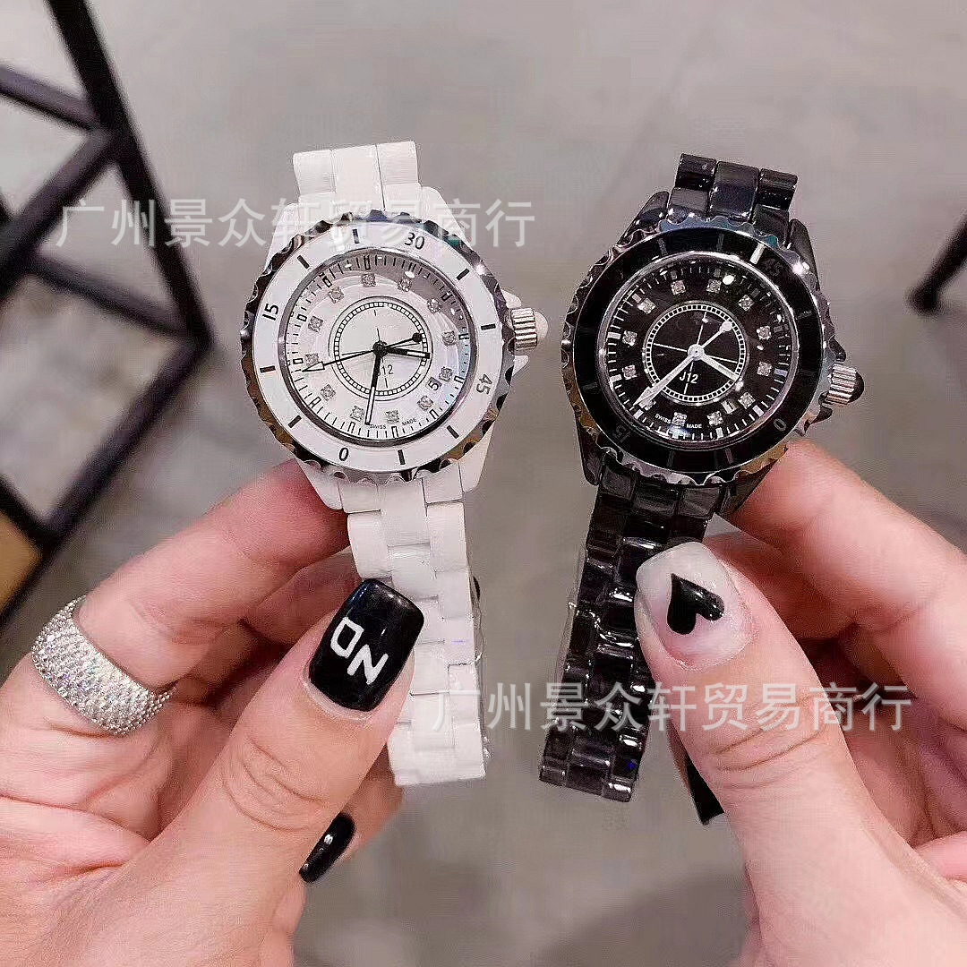 Tweed Style J12 Ceramic Watch, Fashionable Men's and Women's Couple Watch, Personalized Niche High-End Danny Road Watch