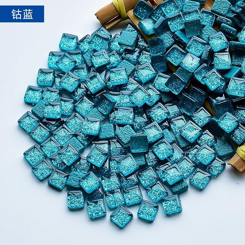 200克diy多元闪粉马赛克集合水晶自由石玻璃儿童手工材料颗粒|undefined