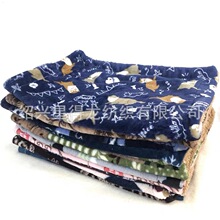 绍兴外贸厂家 印花法兰绒毛毯 多功能双层宠物毯狗毯