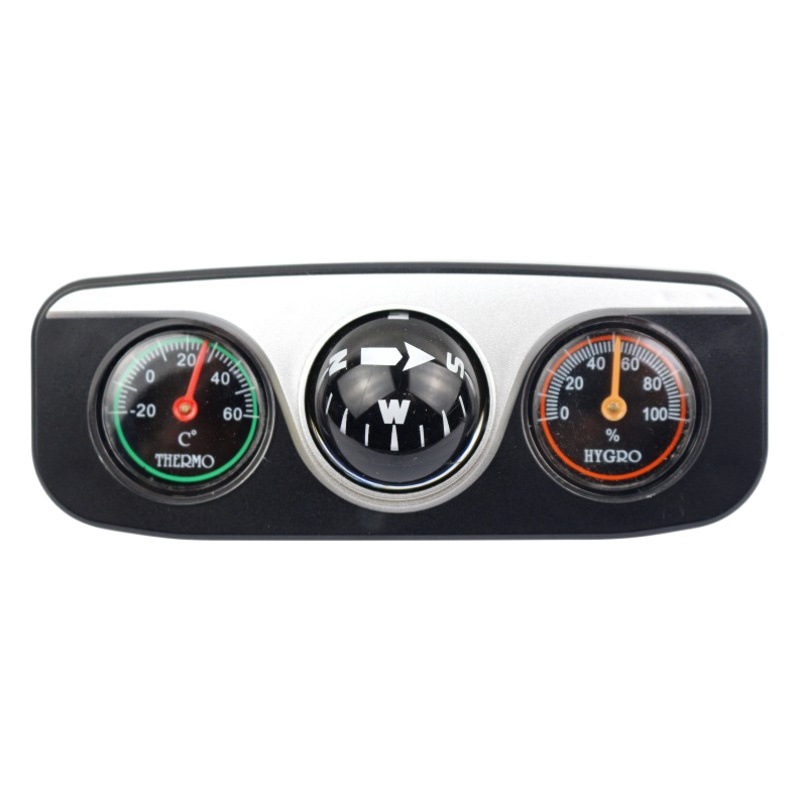 Nueva aguja multifuncional de la bola del coche tres en uno con el pelo recto de la fábrica de los accesorios del coche del termómetro