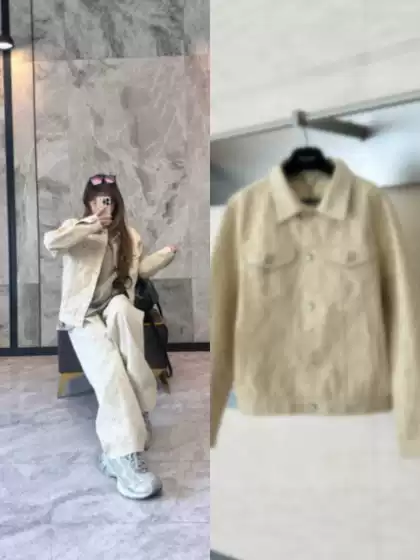 Top-Tier 25SS Trendy Brand New Philosopher All-Over Embossed Denim Jacket Unisex Streetwear