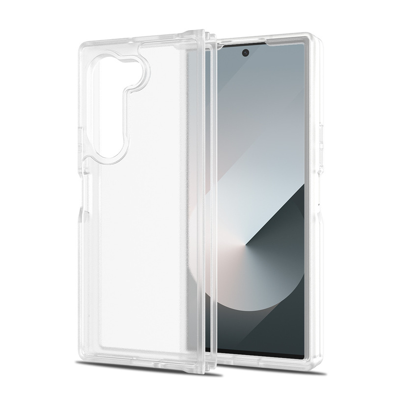 Samsung Galaxy Z Fold7に適した四隅落下防止携帯電話ケース、Fold6折りたたみ式シルバーシールドソフトケース|undefined
