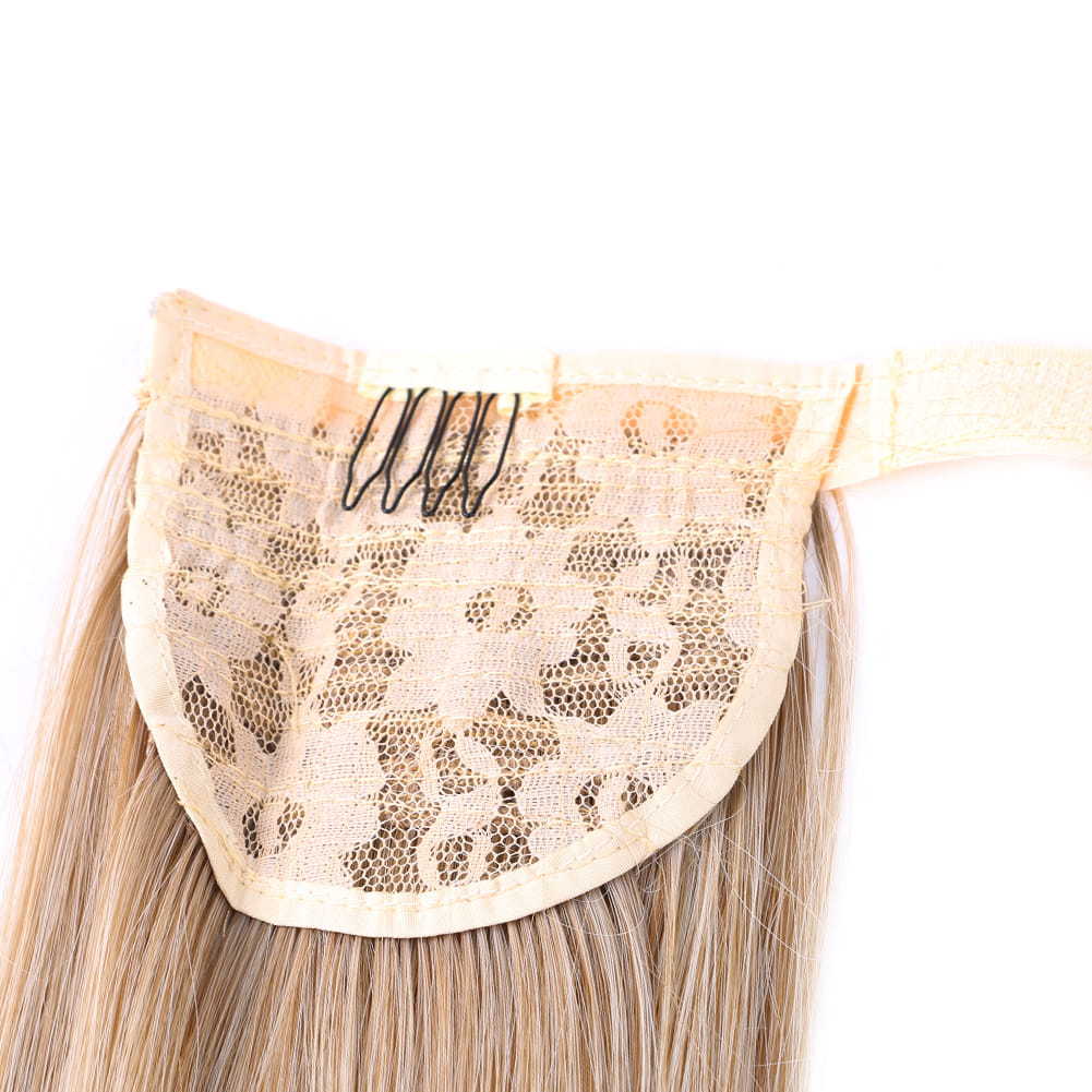 Kunsthaar, langes Haar, Chemiefaser, Hochtemperatur-Seide, gerader geflochtener Pferdeschwanz_voghion.com