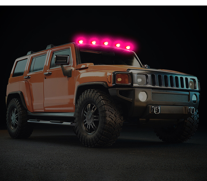 Off-Road Vehicle Suv Pickup Car Roof Led Solar Pilot Light Wiring-Free Modification Decorative Universal Warning Strobe Light