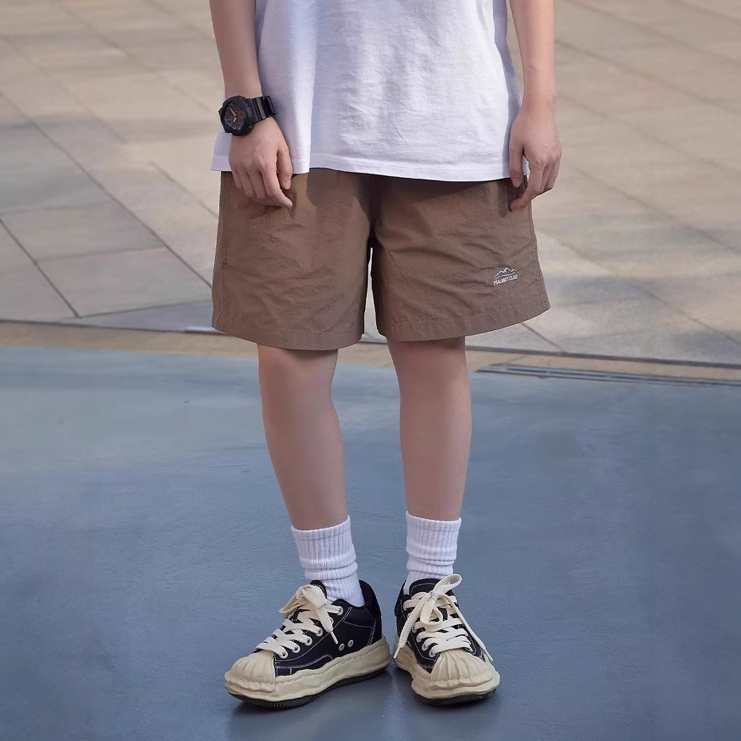 Summer Japanese travel solid color quick dry trousers