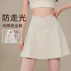 假两件防走光运动短裙女大码夏季速干网球裙户外跑步健身瑜伽裤裙