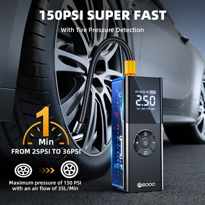Hava nasosu Portable Car Digital Display Air