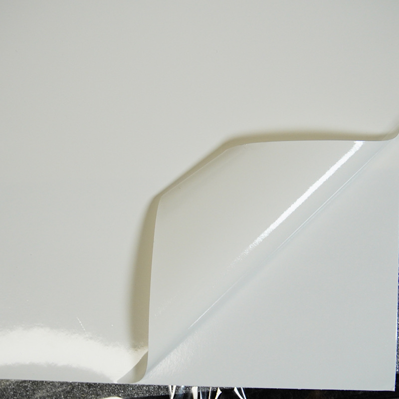 160g pegatinas de polímero blanco resistente al frío pegatinas de vinilo polímero de alta viscosidad material publicitario al por mayor