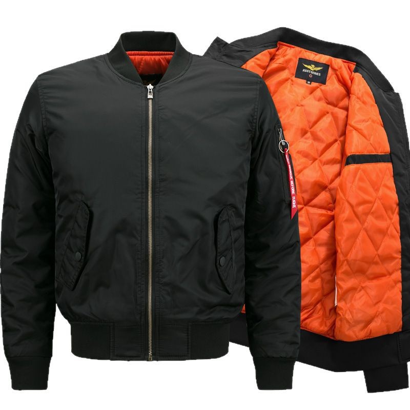Otoño e Invierno DE LA Fuerza Aérea N ° 1 MA01 chaqueta de los hombres engrosada más tamaño de la chaqueta acolchada de algodón suelta chaqueta de béisbol de moda casual Chaqueta de algodón acolchada de los hombres