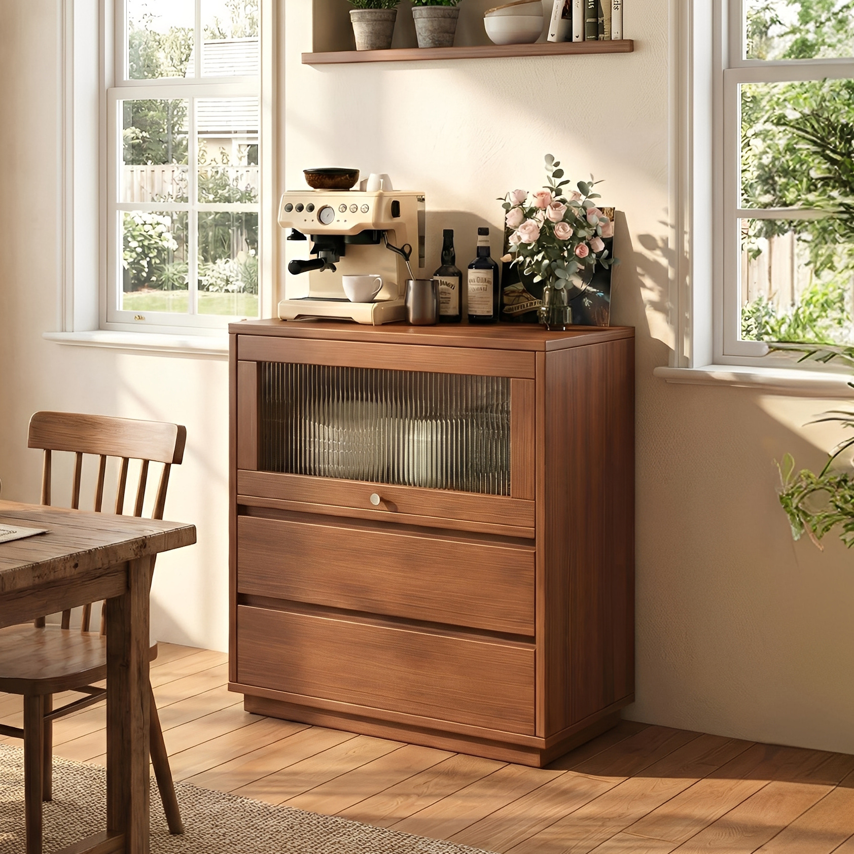 gabinete de comedor casero contra la pared gabinete combinado pequeño tipo sala de estar gabinete bajo gabinete de cocina armario estante de almacenamiento