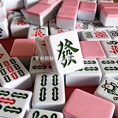 广东麻将136中档40王小祥密胺麻将牌家用手搓中号大号四川麻将108