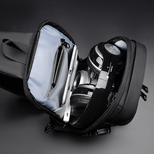 Men's Motorcycle Bag Password Anti-theft Chest Bag Men's Bag Shoulder Bag Sports Waist Bag Casual Multi-functional Crossbody Bag 
