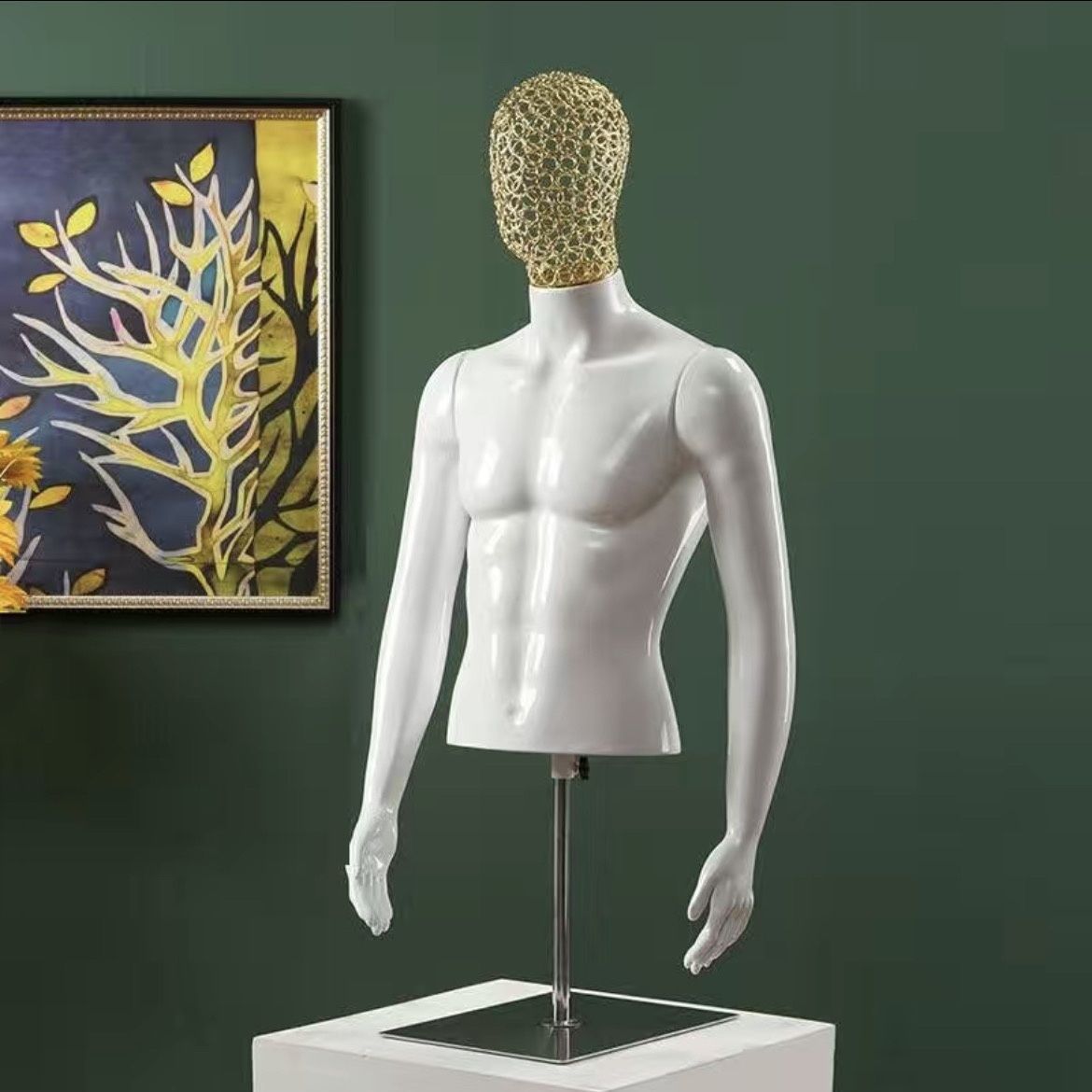Modelo humano de busto modelo de ropa de cuerpo humano maniquí de busto simulación de ropa de cuerpo humano modelo de televisión masculino props image 18