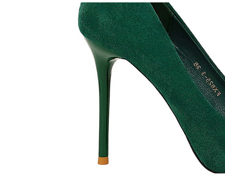 Women's Shoes banquet high heels stiletto women's shoes suede shallow mouth pointed metal butterfly rhinestone single shoes_voghion.com