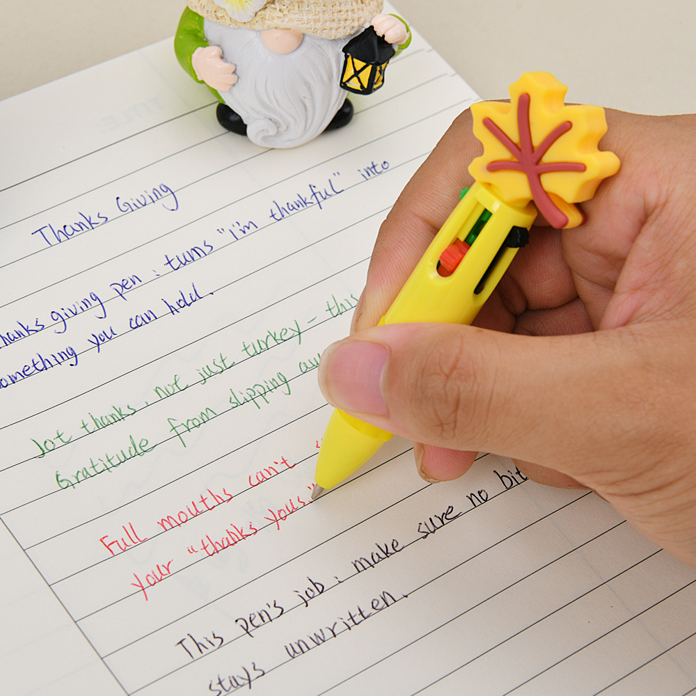 Acción de Gracias en caliente transfronteriza serie calabaza hoja de arce estilo bolígrafo de bola estilo turquía mini bolígrafo de bolsillo