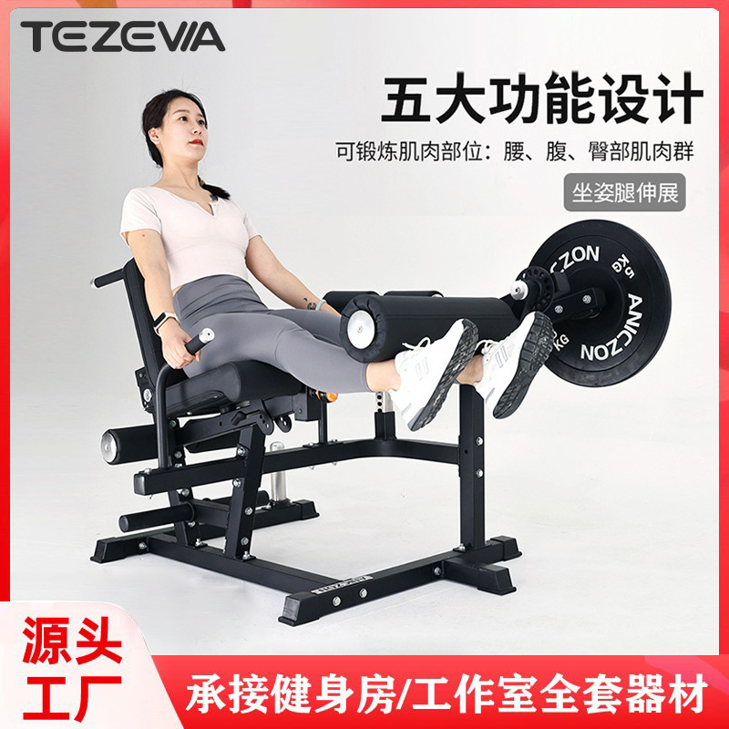 Máquina integrada de flexión y extensión de piernas comerciales, músculo de extremidades inferiores, entrenador de flexión y extensión de piernas, gimnasio de educación privada, formación de piernas