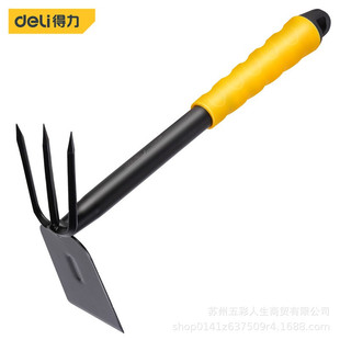 Deli tool DL580814 portable garden garden shovel hoe dual-use hoe household shovel