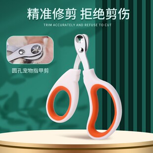 Cat Nail Scissors, Round Hole Nail Scissors, Stainless Steel Pet Blind Scissors, Cat Nail Clippers, Cross-Border Pet Supplies