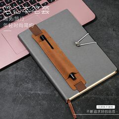 レトロなフロストpuは本革の革のペンカバーのノートのゴムのペンのクリップのペンの保護カバーのペンの袋をまねて決めます。
