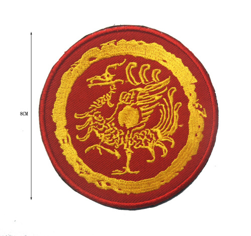 Chinese mythical beasts Qinglong White Tiger Suzaku Xuanwu Four Gods 3D embroidery Velcro cloth patch patch