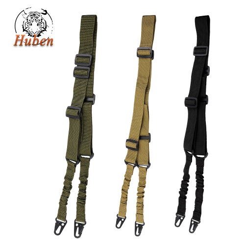 Outdoor tactical strap double-point task rope multi-functional strap lanyard military fan safety rope camera rock climbing strap