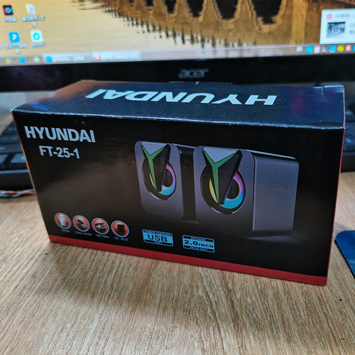 Modern 25-1 Computer Speakers Notebook Desktop Small Home Speaker USB Wired Lighting Mini Speaker Brand