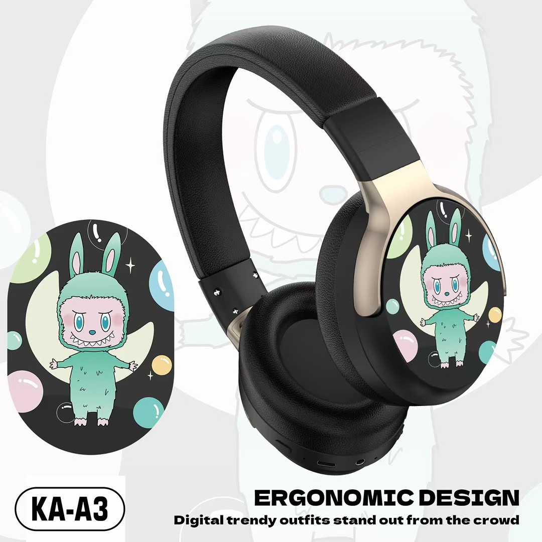 Comercio exterior nuevos auriculares inalámbricos bluetooth KA-A3 niños estudiantes creativos lindos auriculares inalámbricos de dibujos animados image 2