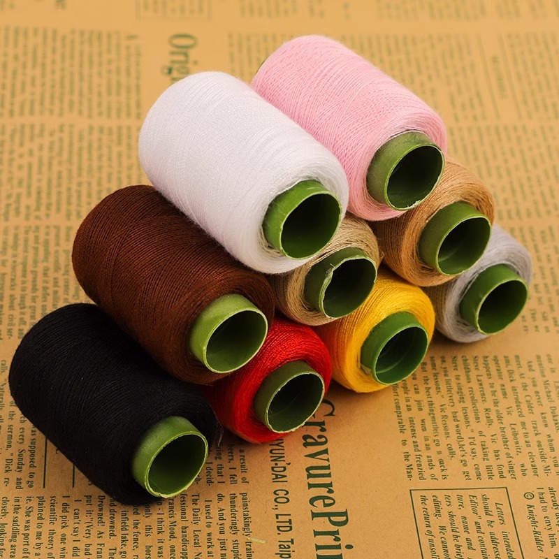 302 hilo de coser casero mano hilo de coser pequeño rollo de hilo de máquina de coser colorido grupo de hilo de coser ropa de costura de mano