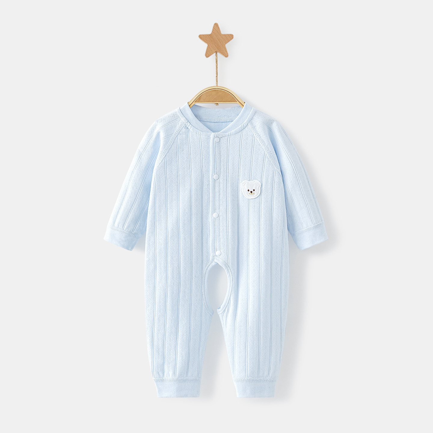Primavera y otoño baby overcoat, ropa de recién nacidos para niños, niñas y niños pequeños, delgada base de algodón abierta, ropa de otoño bebé