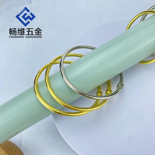 in stock supply iron clip round curtain hook can be opened and closed hook curtain ring shower curtain hanging ring storage book ring