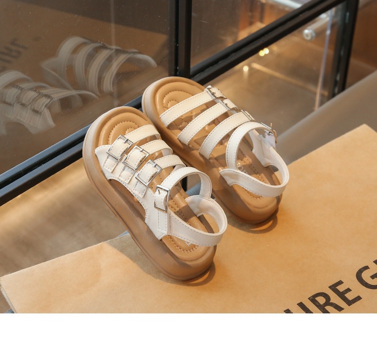 Mädchen Gladiator Sandalen Mit Knöchelriemen Für Den Sommer_voghion.com