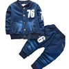 Spring children's denim fashionable set for boys, long sleeve, western style