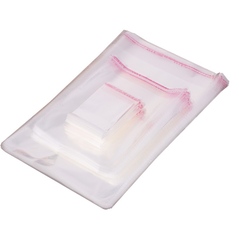 Bolsa de OPP de fábrica OPP bolsa de plástico transparente Ziplock bolsa de embalaje de la joyería bolsa de plástico de impresión adhesiva bolsa autoadhesiva