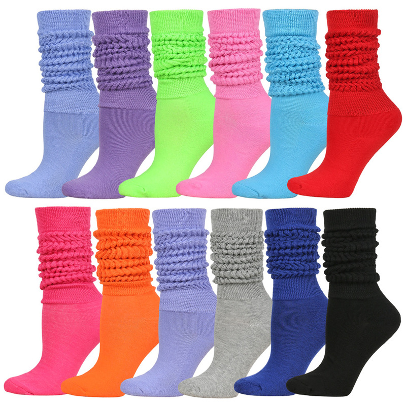 European and American Thickened Terry Socks, Unisex Long Socks, Warm Leg Warmers, Cross-Border Slouch Socks, Bubble Socks, Slouch Socks