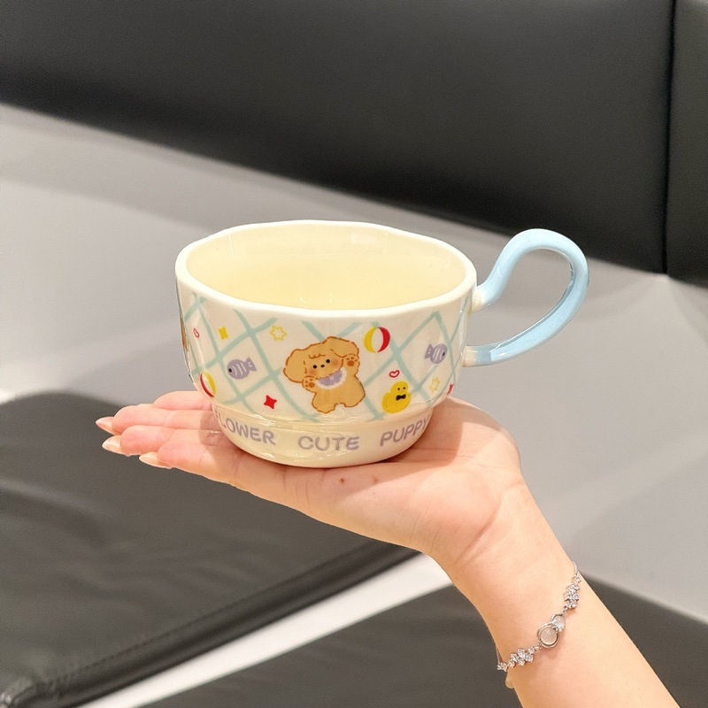 高颜值陶瓷马克杯可爱情侣家用杯子早餐咖啡牛奶水杯实用生日礼物|undefined
