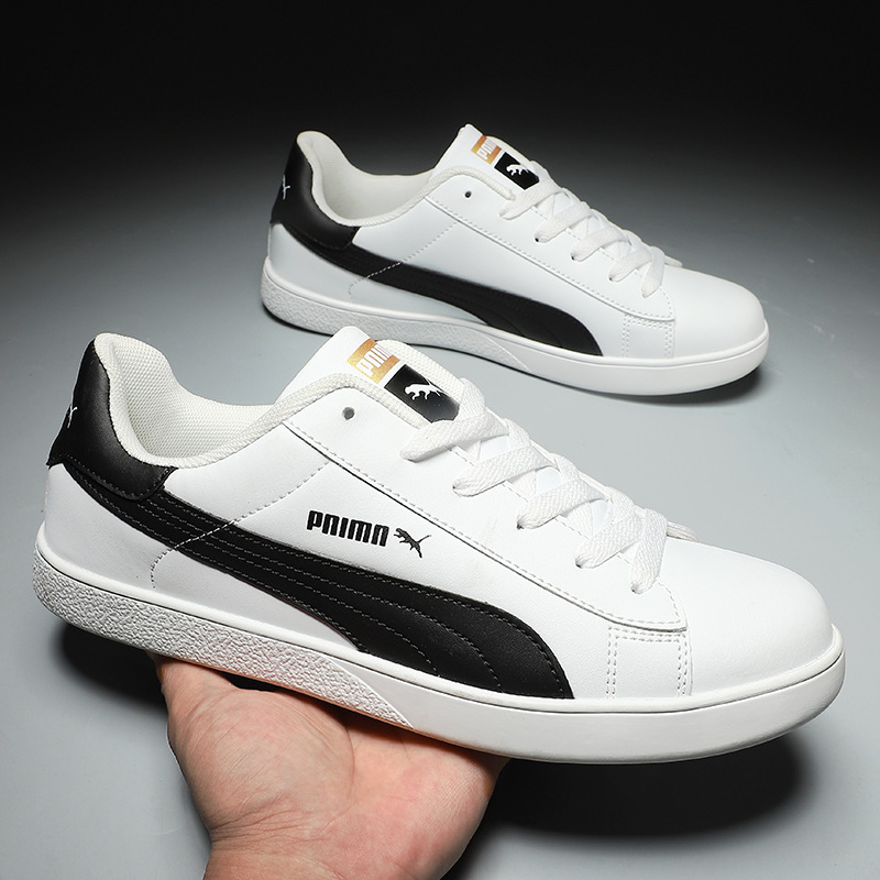Brand Bm Sports Shoes for Men and Women, 2025 Autumn and Winter New Leather White Sneakers, Fashionable and Versatile Popular Style for Couples Brand Bm Sports Shoes for Men and Women, 2025 Autumn and Winter New Leather White Sneakers, Fashionable and Versatile Popular Style for Couples