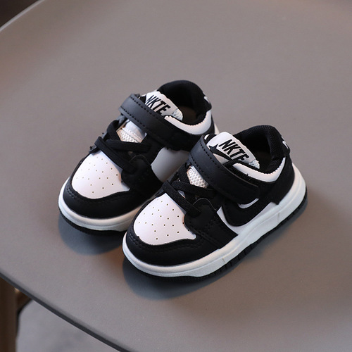 Children's sports shoes for boys and girls  spring, autumn and winter Korean style boys' baby cotton shoes small white shoes toddler shoes
