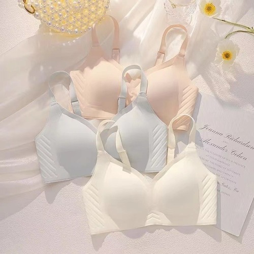 舒适薄款无痕内衣女无钢圈夏季美背大胸显小胸聚拢文胸罩