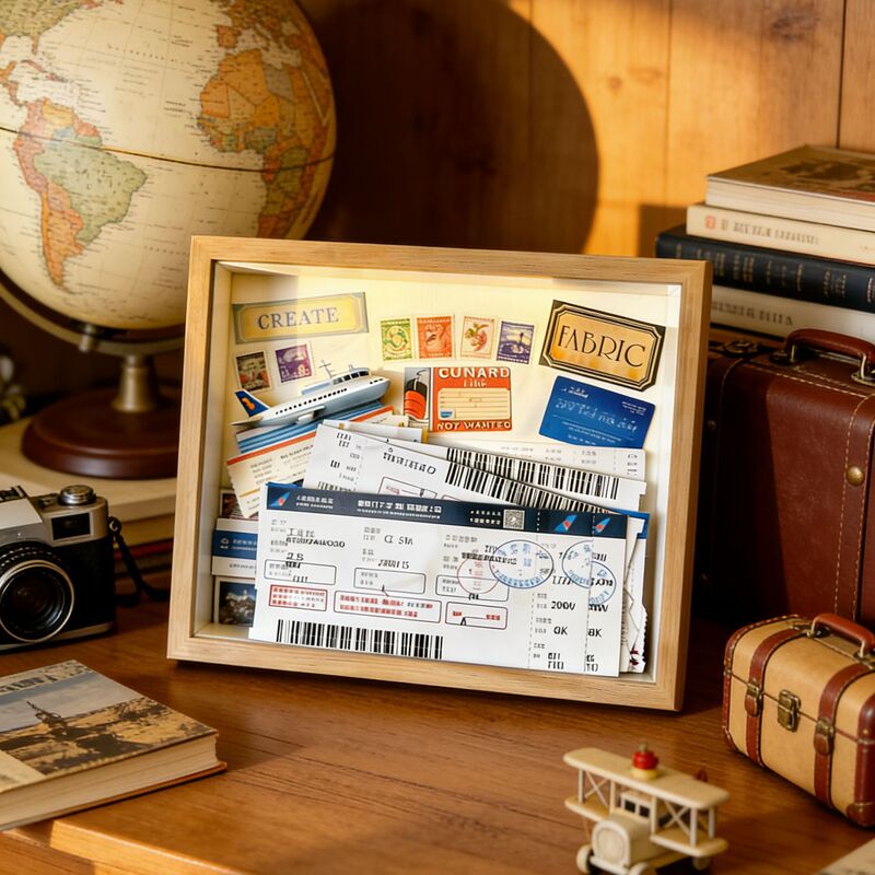 Ticket Stub Commemorative Storage Frame for Travel, Concert Tickets, Airline Tickets, Bus Tickets, Movie Tickets Collection, Slotted Picture Frame Ticket Stub Commemorative Storage Frame for Travel, Concert Tickets, Airline Tickets, Bus Tickets, Movie Tickets Collection, Slotted Picture Frame